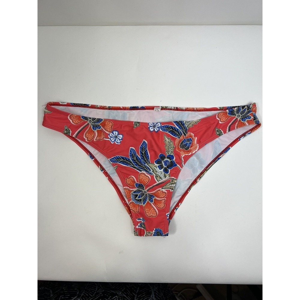 Coral Bikini Bottom Womens Sz 2X Floral Swimwear Beach Pool‎ No Brand NWOT